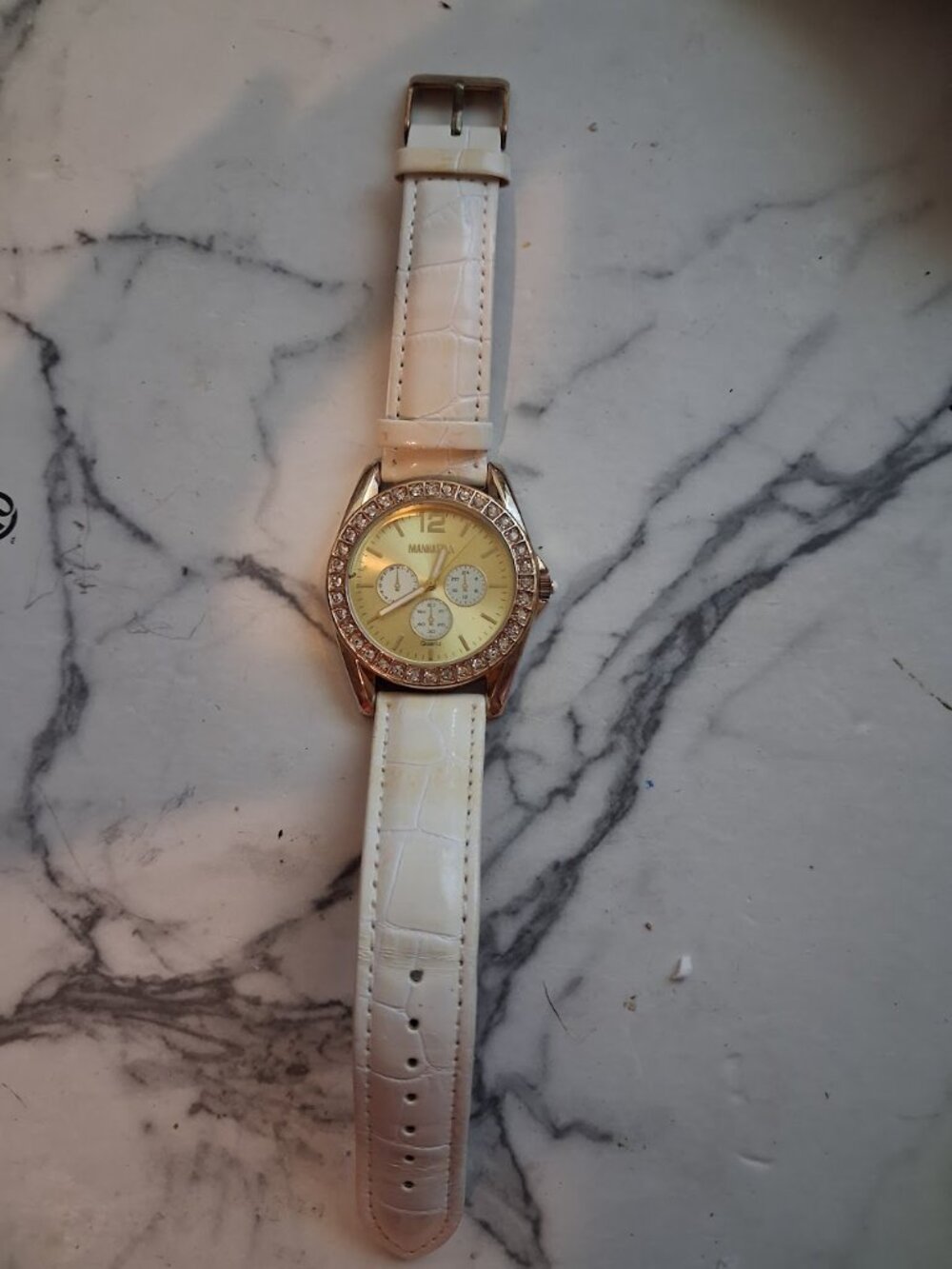 Women's Manhattan White band watch